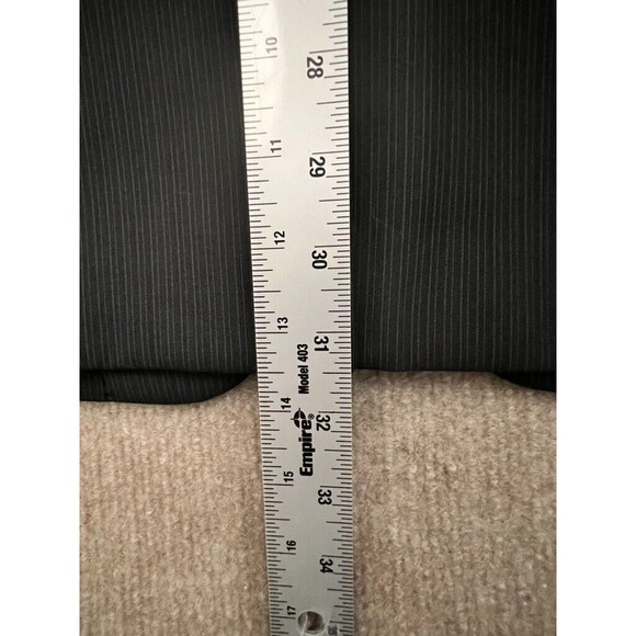 Perry Ellis Suit Jacket Men 44R Black three-button Single Vented Notched Collar - Picture 4 of 12